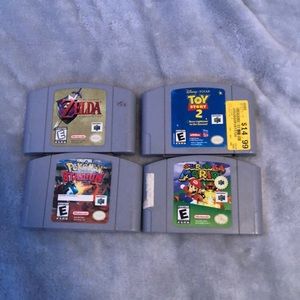 4 N64 (nintendo 64) games